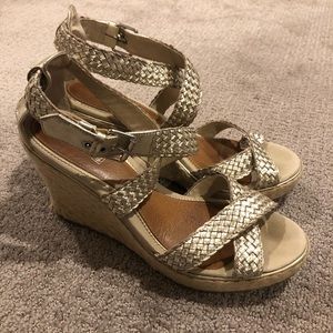 Metallic Espadrille Wedge